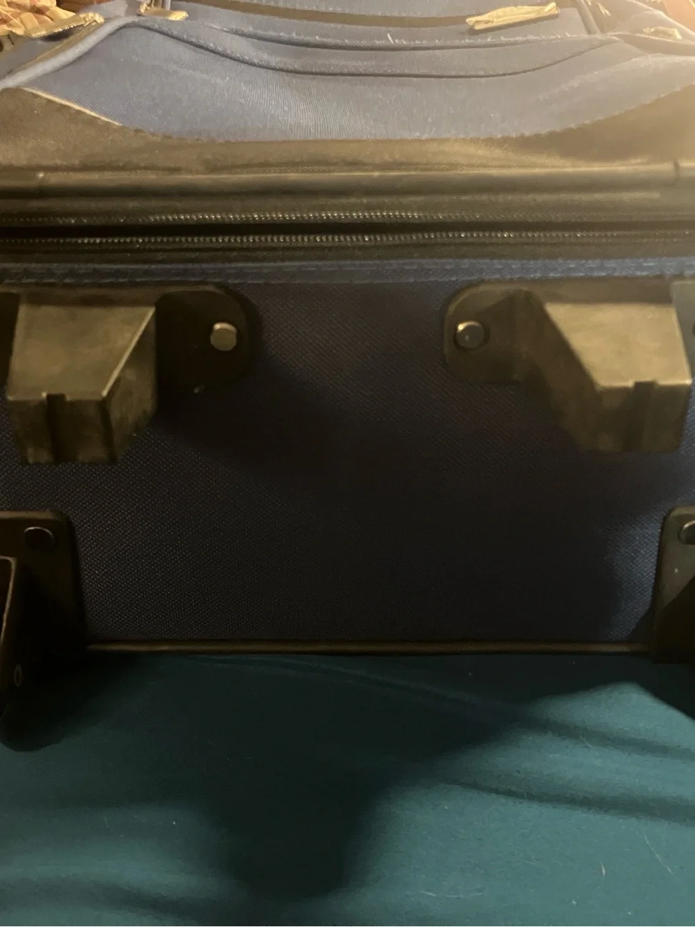 Protege carry on suitcase never used , 20”x14”x7” , blue with black trim